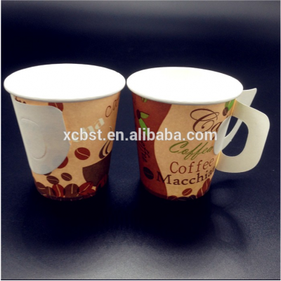 Take Away New designs disposable coffee paper cups with handle