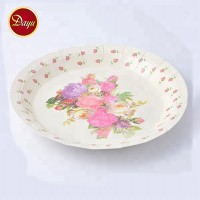 Top selling disposable party used take away food printed paper plates